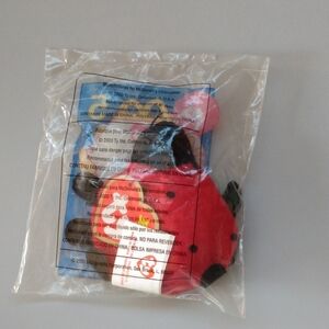 Ty Ladybug Plush Toy in Black and Red